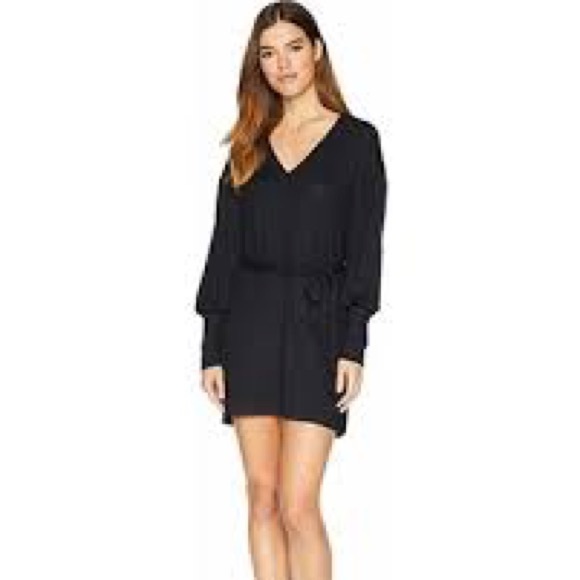 Paige Dresses Paige Raschel Black Long Sleeve Sweater Knit Dress Poshmark